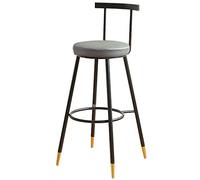 Tabourets de bar 66/76,2 cm avec dossier, siège rembourré en cuir synthétique, tabouret haut pour salle à manger, cuisine, comptoir, capacité de poids de 150 kg