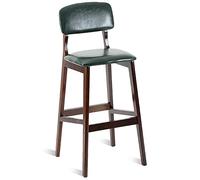 Tabourets de Bar à Hauteur de comptoir, tabourets de Bar à Hauteur de comptoir en Cuir PU avec Dos Repose-Pieds, chaises de Barre de Petit-déjeuner des Cuisines de l'île, Cadre en Bois, 300