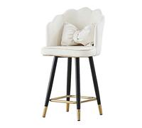 Tabourets de bar avec dossier et repose-pieds, chaises hautes de comptoir de cuisine, pour île, café, pub