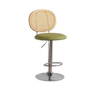 Tabourets De Bar Chaise De Bar en Rotin Créative Et À La Mode, Chaise Haute Pivotante for Île De Maison Tabourets De Bar(A)
