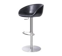 Tabourets De Bar Chaise de Bar Moderne en Acier Inoxydable Chaise arrière Maison réglable Ascenseur Tabouret Haut Restaurant Cuisine Noir Chaise de Bar décorative Tabourets De Bar