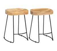 Tabourets de Bar Chaises Sièges Bistrot Pub Bois de Manguier Solide vidaXL