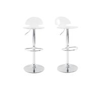 Tabourets de bar design plexiglas transparent (lot de 2) ORION
