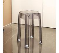Tabourets de bar empilables en acrylique - Chaises en plastique dos nu pour une utilisation en intérieur et en extérieur, décoration moderne pour salle à manger et café, design élégant pour la maison