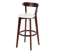 Tabourets de Bar en Cuir PU, chaises de tabourets de Hauteur de Bar Modernes, Cadre en Bois, Assemblage Facile, arrière Repose-Pieds, comptoir de Cuisine, Tabouret de Bar à Manger (1 PS, 71 cm / 28