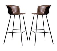 Tabourets de Bar en Cuir PU, Petits-Tools de Bar à tabouts de comptoir de Hauteur pour Les chaises de Bar pour Le Salon de pub de l'îlot de Cuisine, capacité de 330 Livres, Repose-Pieds