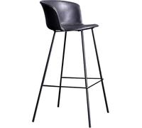 Tabourets de Bar en Cuir PU, Petits-Tools de Bar de Bar à Hauteur de Hauteur pour Les chaises de Bar pour Le Salon de pub de l'îlot de Cuisine, capacité de 330 Livres, Repose-Pieds (gris-1ps, 65