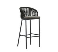 Tabourets de bar en rotin - Tabourets de cuisine hauts pour comptoirs de petit-déjeuner - Meubles élégants pour décoration d'intérieur - Assise confortable pour salle à manger et cuisine