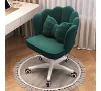 Tabourets De Bar en Velours Modernes Tabouret De Maquillage Pivotant avec roulettes Universelles Chaise De Bar Rembourrée Réglable pour La Cuisine à La Maison Comptoir De Petit-déj, Green, B