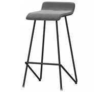 Tabourets de Bar en Velours, tabourets de Bar de Hauteur comptoir avec Pieds en métal et Repose-Pieds, chaises de Bar rembourrées de 66/76 cm, chaises Hautes pour îlot de Cuisine ou Salle à