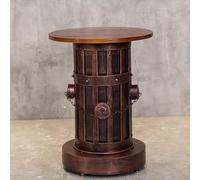 Tabourets de bar et table en fer, tabourets ronds en métal vieilli pour pub, ensemble de bistrot industriel pour café, mobilier rétro pour dessert