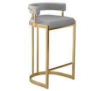 Tabourets de Bar Hauts, chaises de Bar rembourrées en PU, chaises d'îlot de Cuisine avec Dossier Creux en Forme de U et Tapis antidérapants pour Salle à Manger