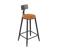 Tabourets de bar hauts en fer forgé tabouret de bar dossier nordique tabouret de bar moderne mode maison restaurant cuisine café chaise décorative comptoir de cuisine tabouret de bar (couleur : D
