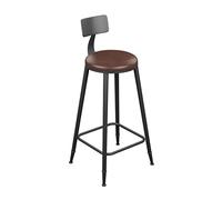 Tabourets de bar hauts en fer forgé tabouret de bar dossier nordique tabouret de bar moderne mode maison restaurant cuisine café chaise décorative comptoir de cuisine tabouret de bar (couleur : D)