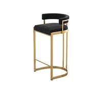 Tabourets de bar hauts en métal à la mode nordique tabouret haut moderne minimaliste dossier chaise de bar maison restaurant cuisine café bar île chaise comptoir de cuisine tabouret de bar (couleur