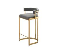 Tabourets de bar hauts en métal mode nordique tabouret haut moderne minimaliste dossier chaise de bar maison restaurant cuisine café bar île chaise comptoir de cuisine tabouret de bar (couleur : B) (1