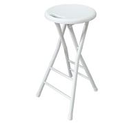 Tabourets de bar hauts pliants de 60 cm pour cuisine - Siège de comptoir portable sans dossier avec poignée et repose-pieds - Tabouret de petit déjeuner pliable idéal pour adultes - Design élégant