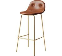 Tabourets de Bar Hauts, Style Moderne, en Similicuir, supportent jusqu'à 136 kg, Hauteur 66/76 cm, Parfaits for la Cuisine, Le Bar ou la Salle à Manger.(Brown-1ps,65cm)