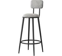 Tabourets de bar industriels avec dossiers, coussin en velours pour plus de confort, solution moderne pour la maison, la cuisine, l'îlot