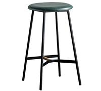 Tabourets de bar industriels haute hauteur pour cafés et pubs avec cadre en fer de 66,2 cm, peut supporter 136,1 kg, parfaits pour les bars et comptoirs (vert, 65 cm)