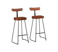 Tabourets de Bar Chaises Sièges Bistrot Pub Bois de Manguier Solide vidaXL