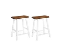 Tabourets de bar lot de 2 bois massif