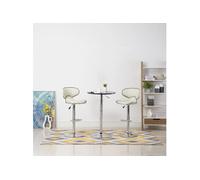 Lot de 2 Tabourets de Bar Chaises Bistrot Pub Cuisine Noir Similicuir vidaXL