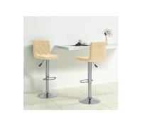 Lot de 2 Tabourets de Bar Chaises Bistrot Pub Intérieur Noir Velours vidaXL