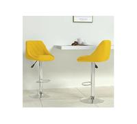 Lot de 2 Tabourets de Bar Chaises Bistrot Pub Cuisine Gris Clair Velours vidaXL