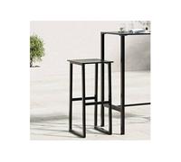 vidaXL Tabourets de bar lot de 2 noir acier enduit de poudre, chaise de salle à manger, tabouret de petit-déjeuner, chaise 4009265 Noir G