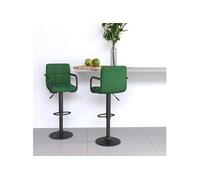 Lot de 2 Tabourets de Bar Chaises Bistrot Pub Cuisine Gris Clair Velours vidaXL