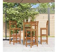 Tabourets de bar lot de 4 - Bois d'acacia solide(99425) ZLH