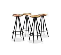 Tabourets de bar lot de 4 bois massif de récupération245446