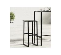 Tabouret de Bar Repose-pied Pub Bistro Noir Acier Enduit de Poudre vidaXL