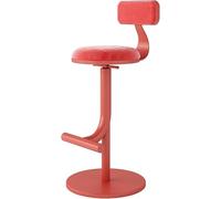 Tabourets de Bar Modernes 1pcs, tabourets de Bar revêtus de Velours avec Dossier, tabourets de comptoir réglables, tabourets pivotants (Vert)