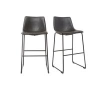 Tabourets de bar vintage noirs 73 cm (lot de 2) NEW ROCK