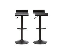 Tabourets de bar design noirs (lot de 2) SURF
