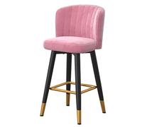 Tabourets de Bar pivotants à 360° pour Cuisine et Coin Repas, chaises de réception avec Dossier et Repose-Pieds, 5 Couleurs, Structure en Fer, Parfaits pour Un Usage Domestique et Commercial