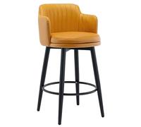 Tabourets de bar pivotants à hauteur de comptoir avec siège en cuir PU pour la maison, le pub et l'île, tabourets de bar hauts confortables et élégants pour le petit déjeuner, salle à manger, charge