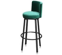 Tabourets de Bar pivotants à Hauteur de comptoir Ensemble de 1/2/3/4, tabourets de chaises de Bar rembourrés Modernes for chaises d'îlot de Cuisine(75cm Green Black Leg,Set of 1)