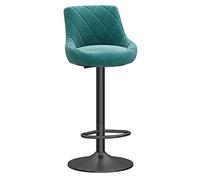 Tabourets de Bar pivotants, Hauteur comptoir, Assise Ronde et incurvée réglable, Pieds en métal, pour Cuisine, Petit-déjeuner, pub, Bistro, Hauteur 65-80 cm