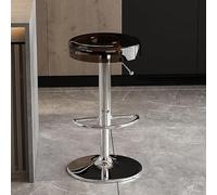 Tabourets de Bar pivotants réglables en Acrylique, Hauteur comptoir, avec Repose-Pieds et sans accoudoirs, pour îlot de Cuisine ou Salle à Manger.