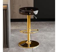 Tabourets de Bar pivotants réglables en Acrylique, Hauteur comptoir, avec Repose-Pieds et sans accoudoirs, pour îlot de Cuisine ou Salle à Manger.
