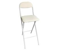 Tabourets de bar pliables avec dossier et repose-pieds, chaises de comptoir portables pour cuisine, café et magasin