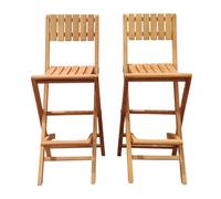 Tabourets de bar pliables - lot de 2 - bruno