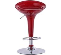 Tabourets de bar sans dossier pivotants à 360° - Hauteur réglable de 60 à 80 cm - Pour bar, bistrot, salle à manger - Chaise haute - Couleur bordeaux - Profitez de la vie avec style