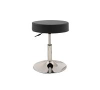 Tabourets de bar simples en métal à hauteur de comptoir, chaise pivotante réglable en cuir synthétique, tabourets d'îlot de cuisine sans dossier pour cuisine, salle à manger, bar, café, terrasse (bas,
