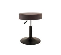 Tabourets de bar simples en métal à hauteur de comptoir, chaise pivotante réglable en cuir synthétique, tabourets d'îlot de cuisine sans dossier pour cuisine, salle à manger, bar, café, terrasse (bas,