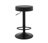 Tabourets de bar simples en métal à hauteur de comptoir, chaise pivotante réglable en cuir synthétique, tabourets d'îlot de cuisine sans dossier pour cuisine, salle à manger, bar, café, terrasse (bas,