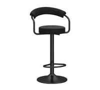 Tabourets de bar, tabourets de comptoir, tabourets de bar pivotants, tabourets de comptoir réglables en hauteur, chaises de bar, chaise d'îlot de cuisine en velours avec dossier et repose-pieds, tabou